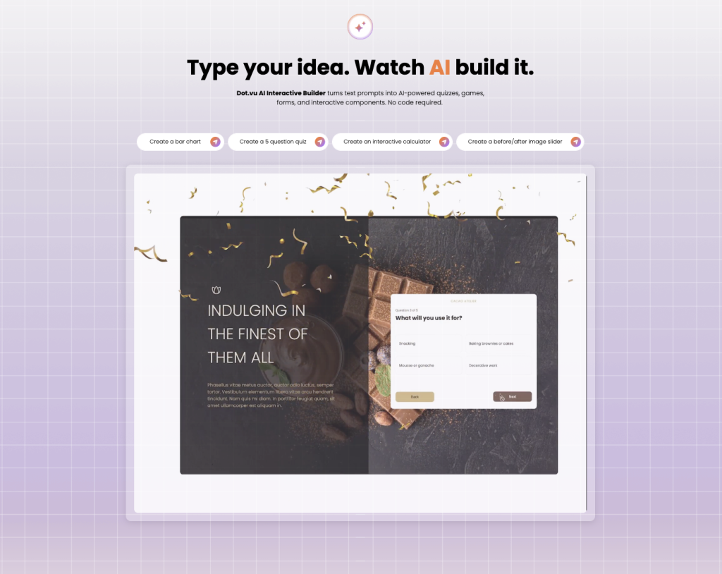 Dot.vu AI Interactive Builder 